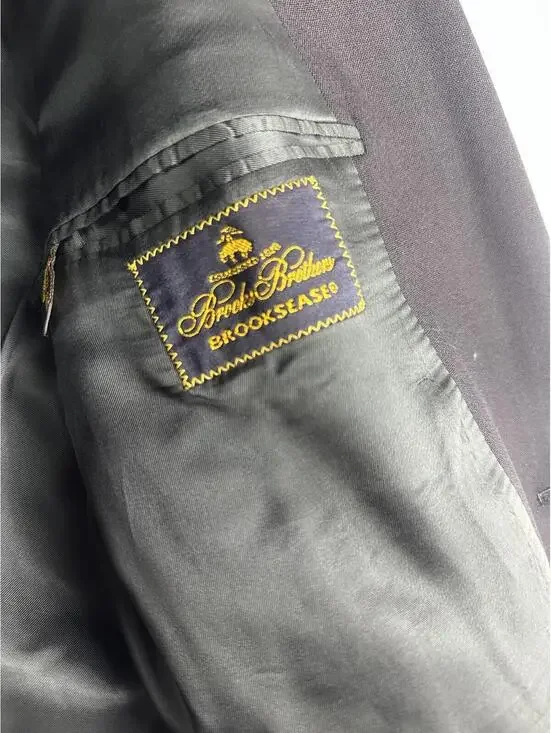 👔🧥 Brooks Brothers Brooksease Navy Wool Gold Button Blazer 45R 8861-2 🧥👔 - Picture 7 of 15